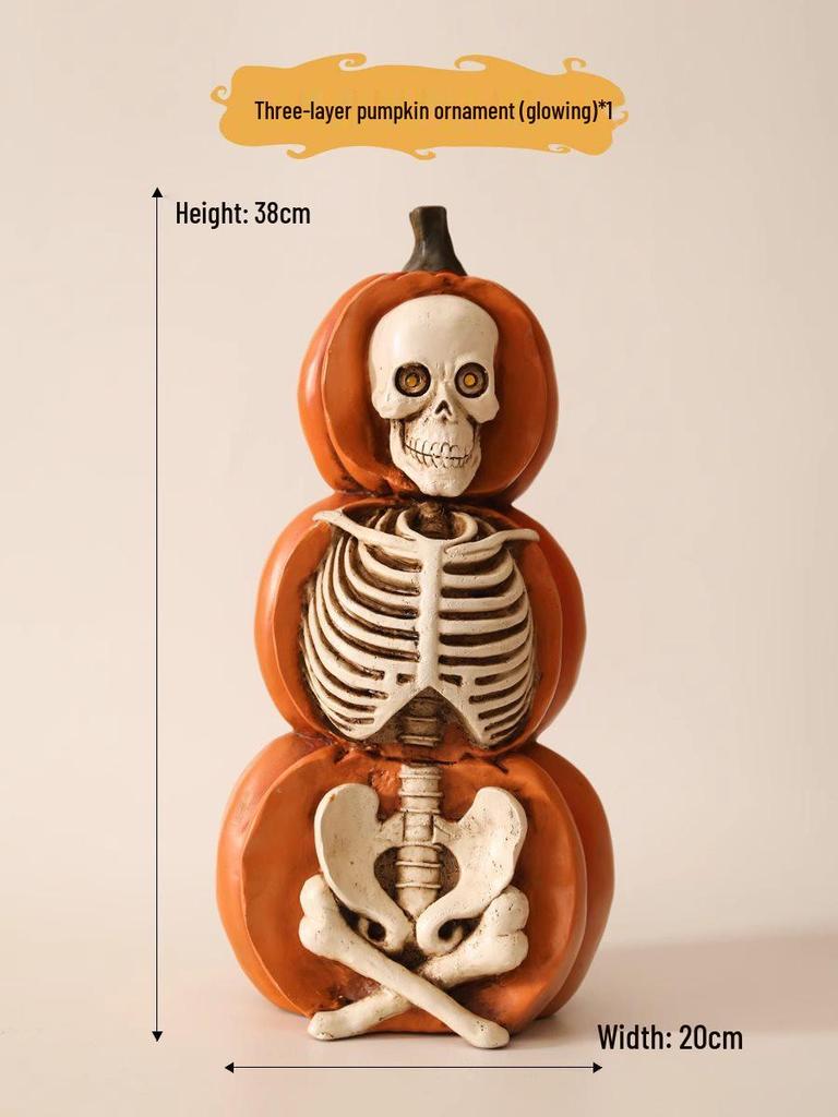 Luminous Halloween Pumpkin Lantern Decoration - Large Outdoor Display for Shopping Malls and Events