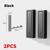 Folding Wall Hook Hidden Wall Mount Clothes Coat Rack Key Towel Bag Hanger Apartment Kitchen Bathroom Black Foldable Hook Organi