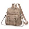 Vintage Women's Backpack PU Dual-purpose Shoulder Bag Large Capacity Commuter Backpack