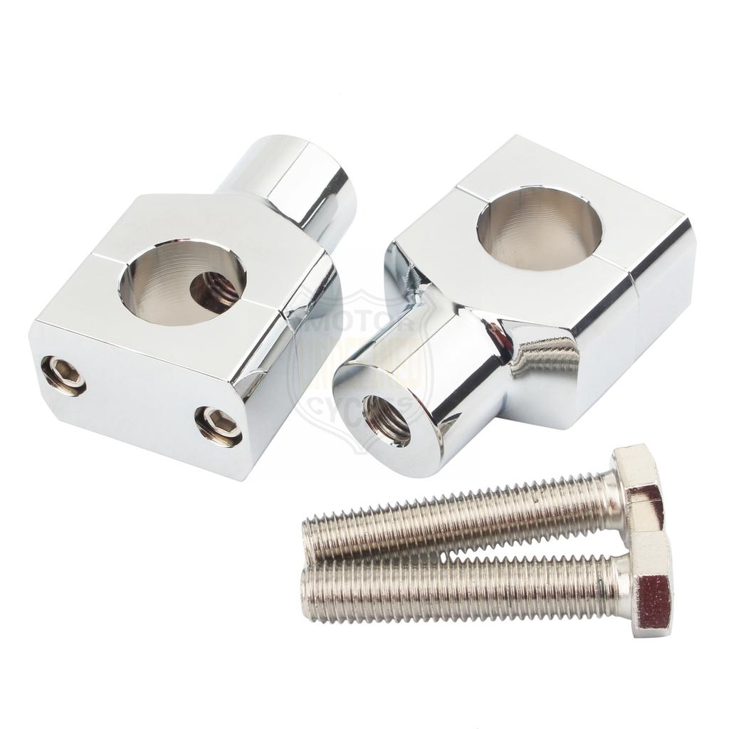 1 Pair Universal Handlebar Riser Kit Mounting Clip Aluminum for Harley Honda Kawasaki Suzuki Yamaha Motorcycle 22mm 25mm Handleb