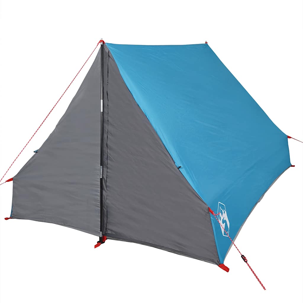 Camping Wedge Tent 2 Persons Blue Waterproof
