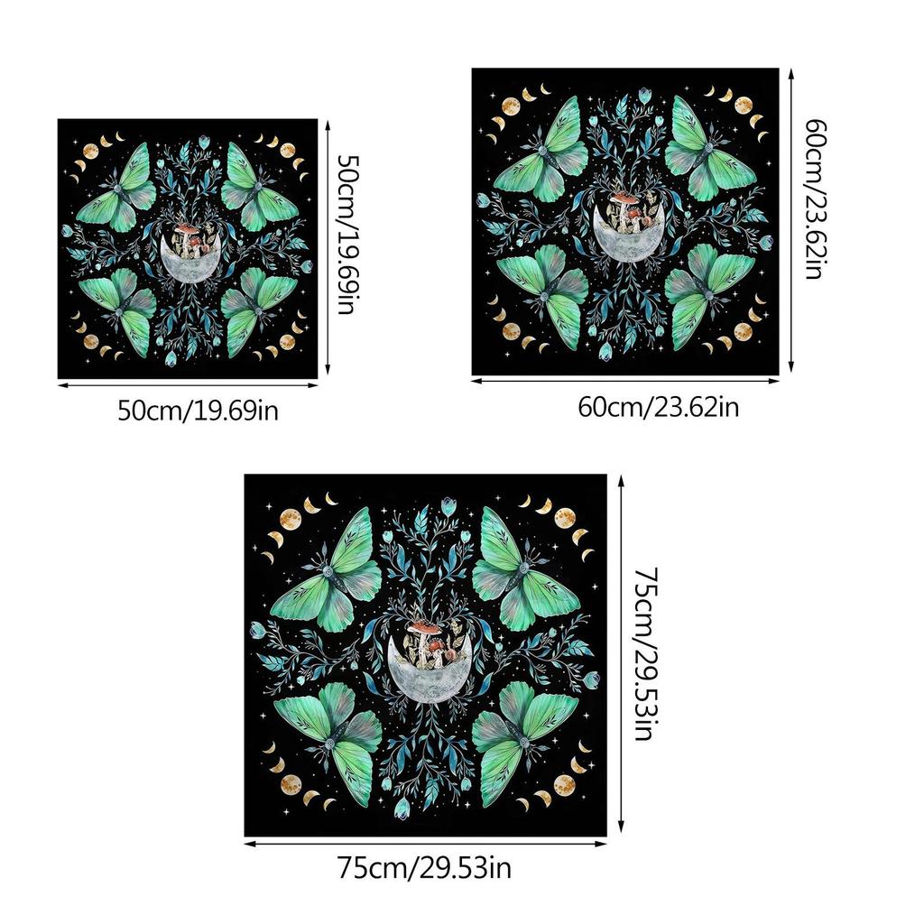 Astrology Tarots Table Altar Cloth Metaphysical Board Game Mat Pendulum Divinations Altar Tablecloth Board Game Card Pad