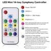 WS2812B WS2811 5050 RGB Led Strip Light Controller 14Keys RF Remote Control  DC5-24V