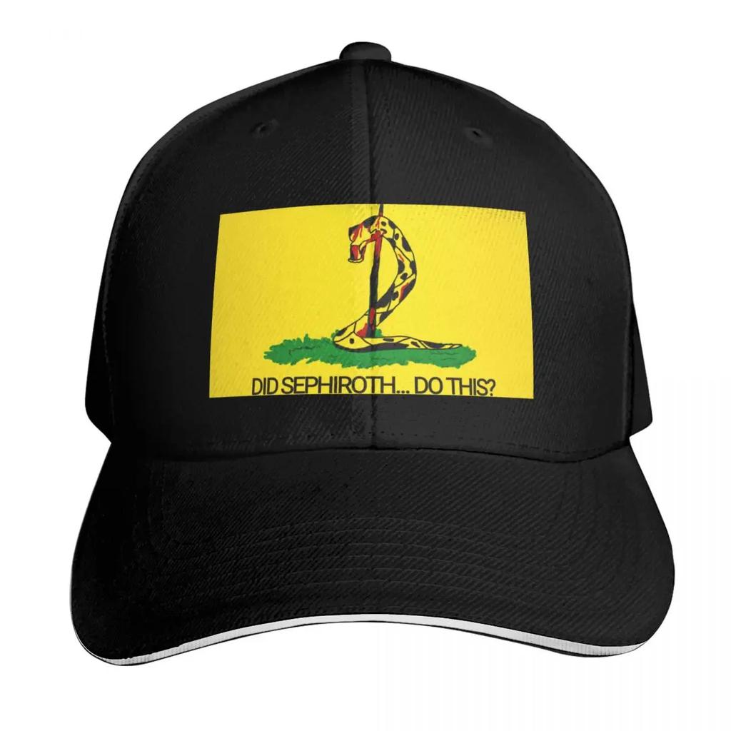 Did Sephiroth Do This Gadsden Flag Baseball Cap Sun Hat For Children Gentleman Hat Sailor Cap for Men Sunscreen Caps Women Mens