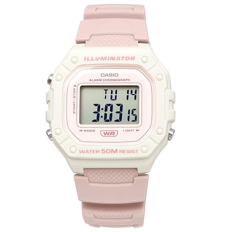 [Casio] CASIO Standard Digital Watch W-218HC-4A2V Men's/Women's Cheap Casio Pink Beige Overseas Model [Used]
