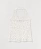 Selliteiljeu Flower Halter Neck Top_White
