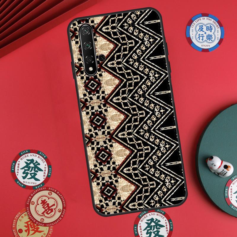 Fijian Masi Tapa For Huawei Nova 5T 9 10 SE 7i 8i 11i 12i Y73 Y72 Y61 Y91 Y60 Y70 Y90 P20 P30 P40 Lite Case