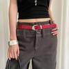 Crocodile Pattern Women's Belt PU Leather Dress Jeans Belt High-End Thin Waist Belt  Streetwear