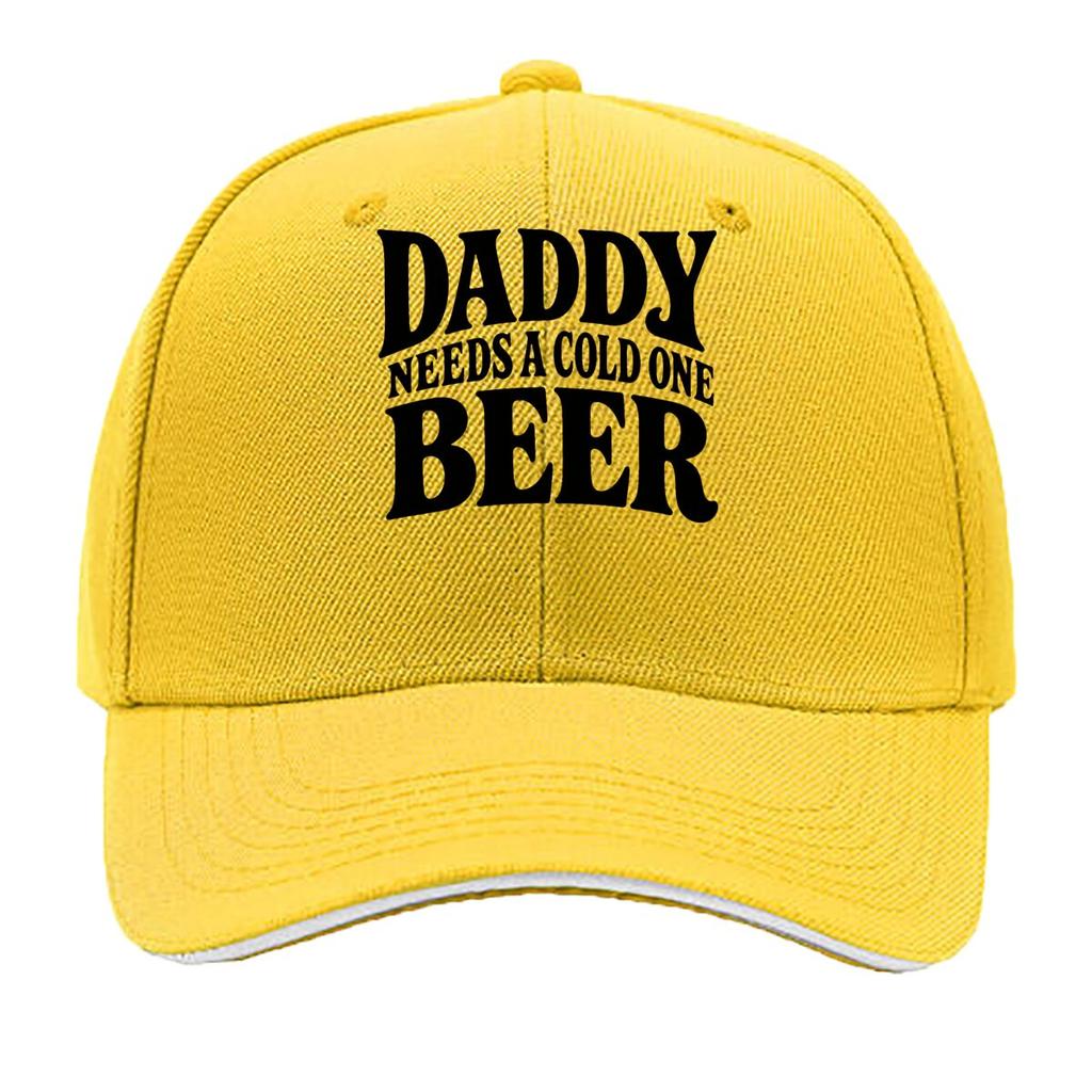 Bold Daddy Beer Humor Typography Des Sandwich Baseball Cap Sun Cap Outdoor Workouts Hat