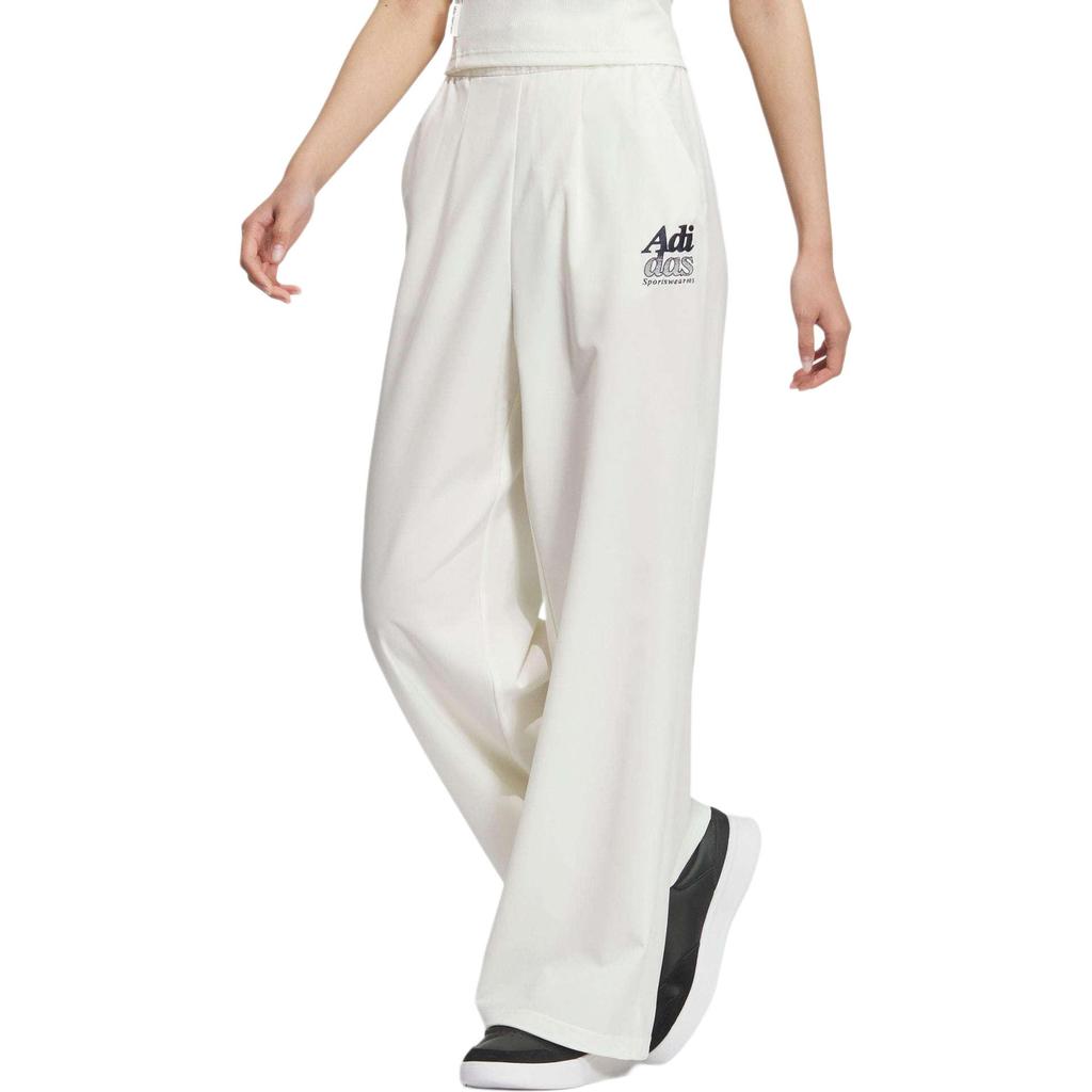 adidas SMALL LOGO TRACKSUIT BOTTOMS Casual Pants Women's Jade White JI7473