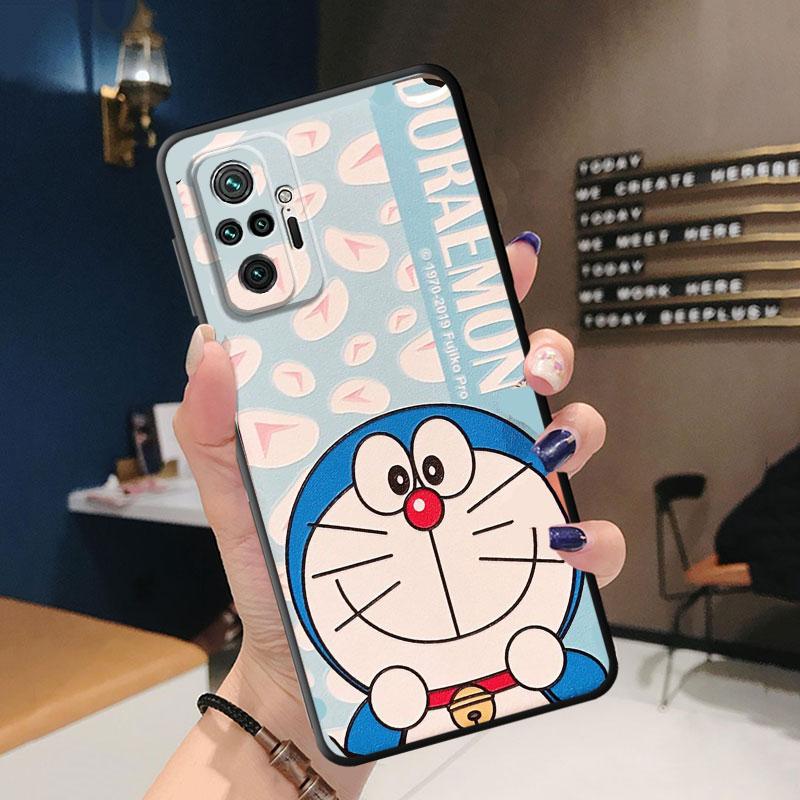 

Чехол для телефона с рисунком Дораэмон для Redmi Note 11S 9S 11T 10 Lite 9 7 8T 10S 8 11 Pro 9T Note11 Pro 11E, матовая сумка, черный мягкий чехол Redmi Note 7