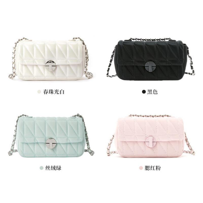 

Spring and summer new high-end textured small bag women s diamond chain shoulder underarm bag versatile messenger small square bag чорний