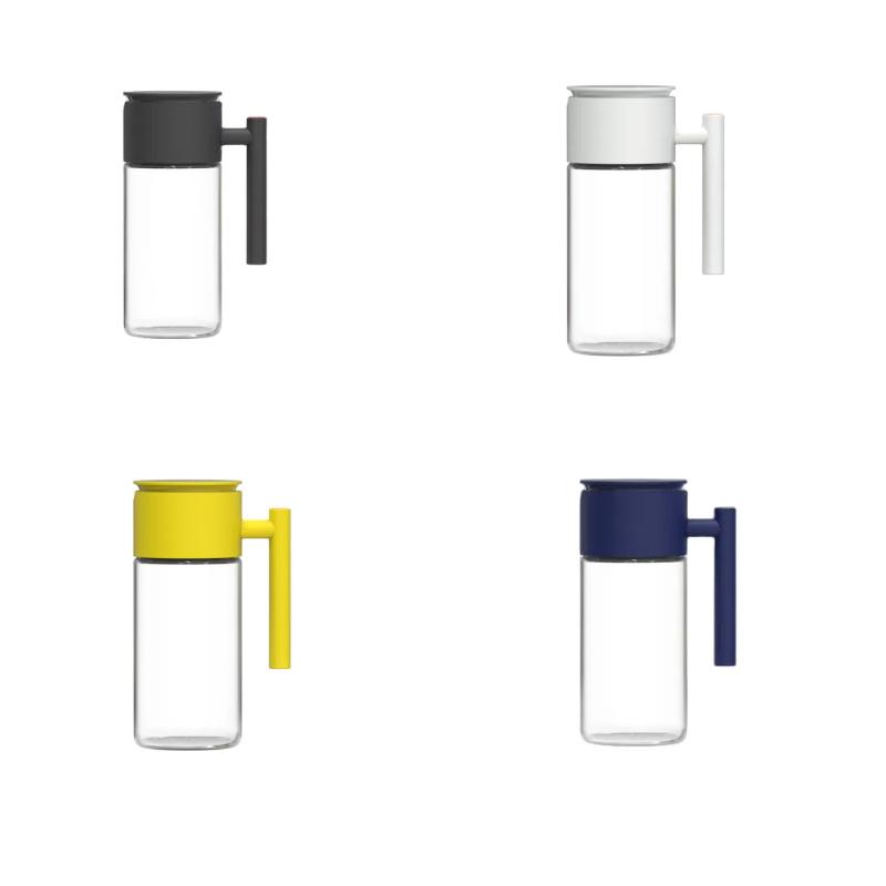 Oil Bottle Household Leak-proof Glass Soy Sauce Pot, Vinegar Oil Can Press and Spray Dual-purpose Oil Spray Pot Kitchen Cookware