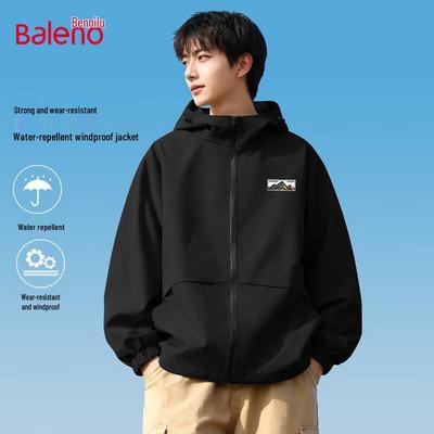 Baleno Men's 2026 Spring/Autumn Waterproof Hooded Jacket