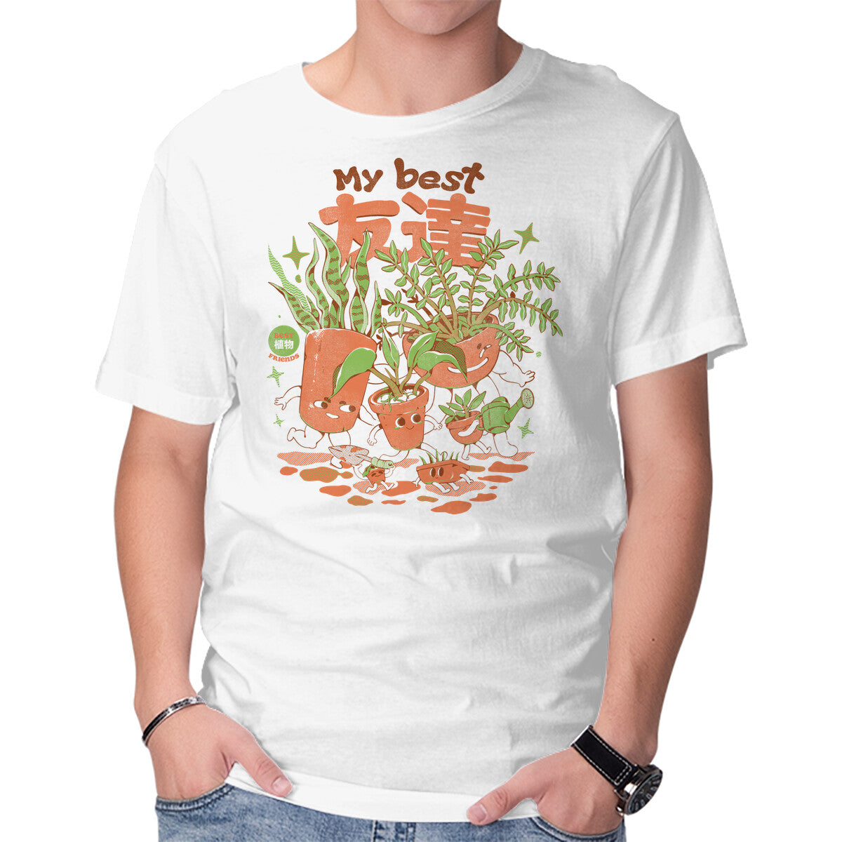 Unisex Crew Neck T-Shirt My Best Tomodachis Graphic Short Sleeve Casual Tee XXL