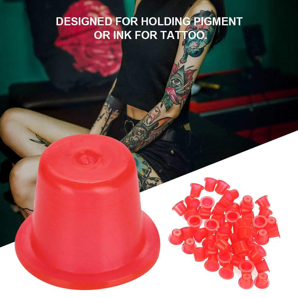 1000Pcs Tattoo Ink Cup Plastic Pigment Holder Permanent Makeup Supplies M