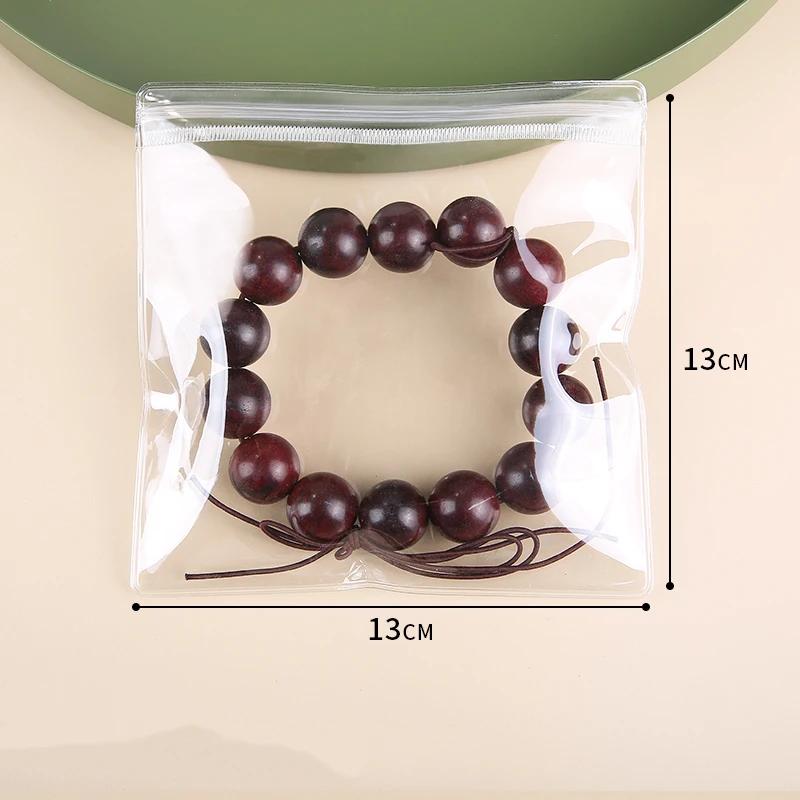 10-100 pièces 0,44 mm PVC Transparent Sac de Rangement pour Bijoux 5x7-10x26cm Boucles d'oreilles Colliers Montres Bagues Bracelets Sac d'Emballage Scellé