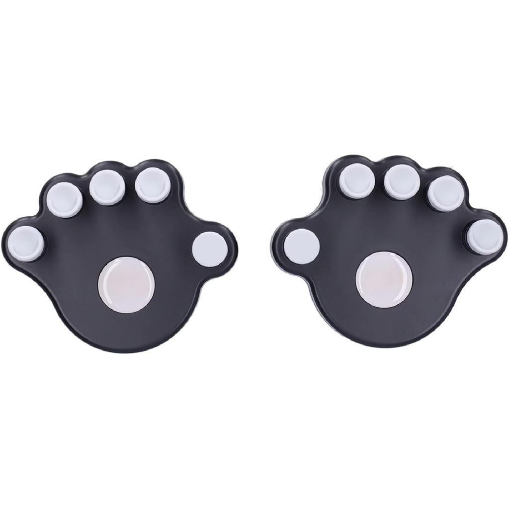 2Pcs Piano Finger Trainers ABS and Silicone Hand Grip Exerciser Piano Correctors Orthotic Tools for Strength Training(black)