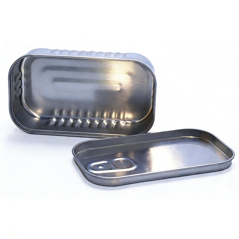 1/2PCS Sardine Can Shaped Storage Tin Box Portable Metal Material Sealed Jar with Lid for Storing Small Items Household Goods
