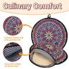 Microwavable Tortilla Warmer Pouch Insulated Heat Reusable Tacos Insulated Bag 12 Inch Keeps Warm Tortilla Keeper Camping