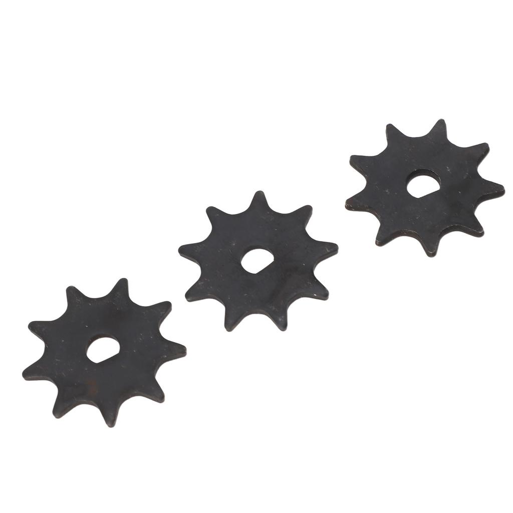 3 Pcs 410 9T Chain Sprocket Steel D Hole High Speed Motor Sprocket Chain Wheel for MY1016 MY1025