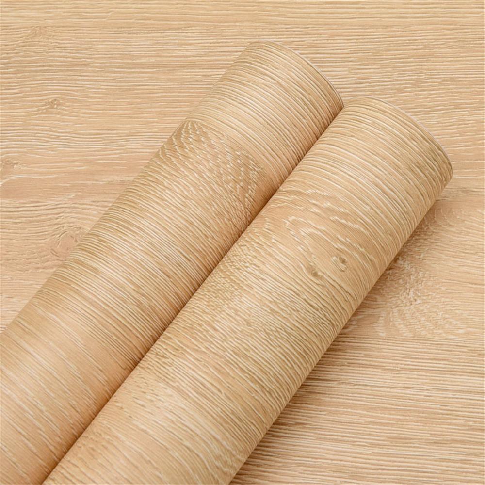 55cm Vinyl Waterproof Wood Grain 3D Stickers for Wardrobe Cupboard Table Closet Furniture PVC Self Adhesive Wallpaper Home Decor