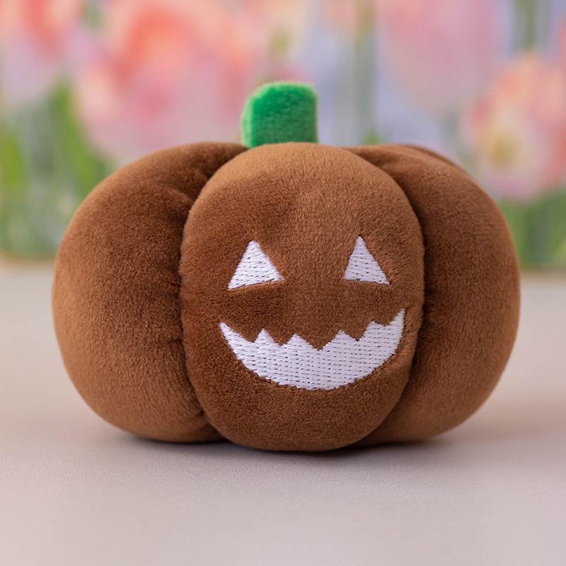 Luminous Halloween Pumpkin Plush Keychain Doll Ornament