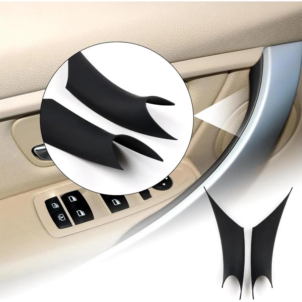 Car Door Handle Panel Cover for BMW 3 4 5 Series G30 G31 2017-2023 Door Pull Handle Cover Carbon Fiber Pattern Auto Accessories