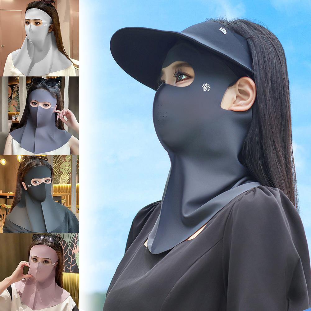 Full Face Sun Protection Mask - Breathable UV Sunscreen For Men Seamless Cover Neck Forehead Ou V7Q7