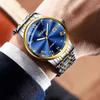 Ailifeida Men's Quartz Watch: Hollow Design, TikTok Streaming, Waterproof, Business Style, Calendar Feature.