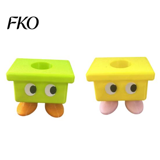 3D Printed Toothbrush Holder Cartoon Stool Holder, Waterproof Moisture-Proof Cute Durable Bathroom Compact Storage Organizer for
