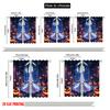 2pcs 2D Flat Printing Merry Christmas Popular Curtain Pumpkin Arch Bat Polyester Without Electricity Birthday Party Use for
