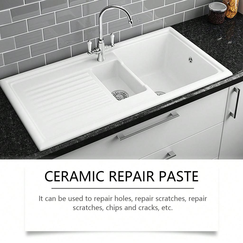 2PC Ceramic Tile Repair Agent Ceramic Paste Ceramic Tile Adhesive Toilet Marble Pit Glaze Repair Agent