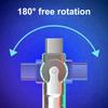 6A Type C USB Cable 120W Fast Charging 180 Degree Elbow for Phone 1m 1.5m 2m Poco Game Use