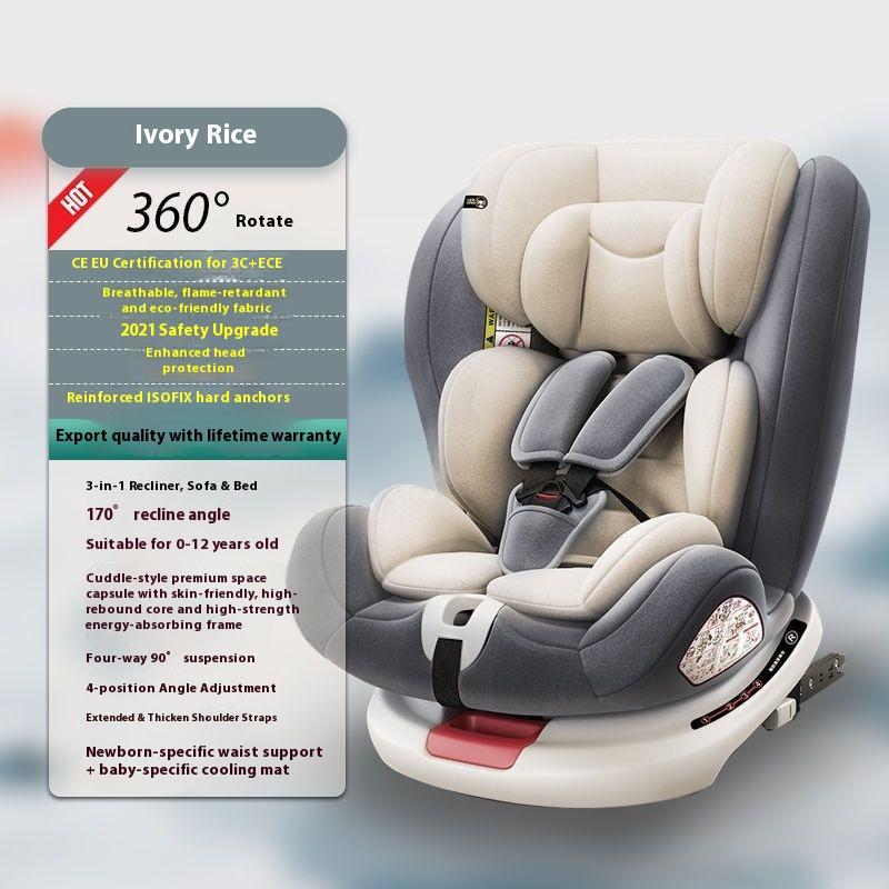 

Детское автокресло Автомобиль для ребенка 0-12 лет Детское автомобильное портативное сиденье с вращением на 360 градусов может раскладываться