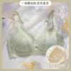 Thin in summer, big breasts show small breasts, gather and close secondary breasts, anti-sagging bra, no steel ring, large size bra set.