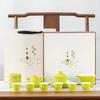 Ceramic tea set Home office tea art teaching Simple small fresh ceramic kung fu tea set Portable travel bag