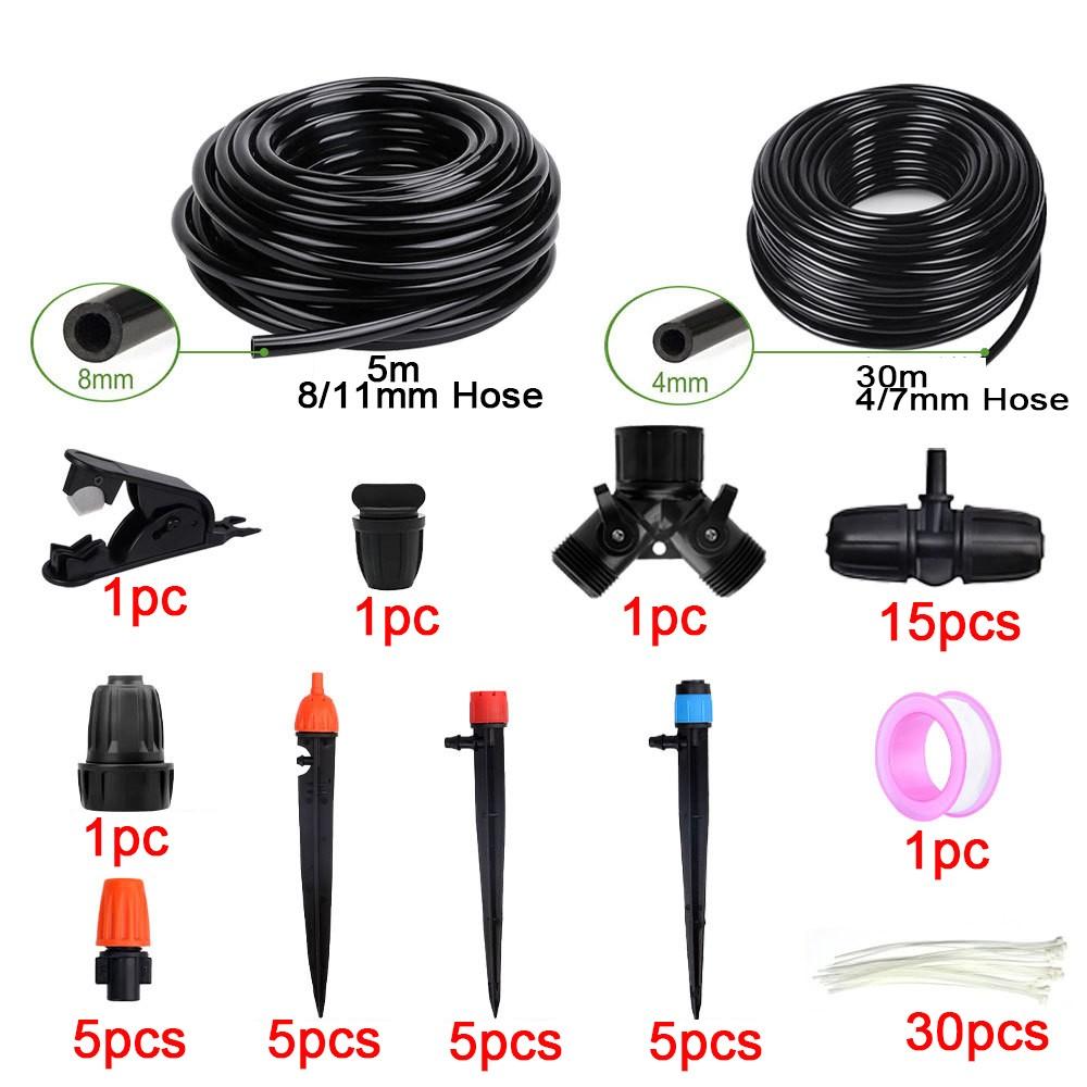 98.43FT Drip Irrigation Kits Automatic Drip Irrigation System With Tubing Hose