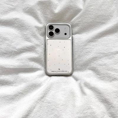 Coque de téléphone Y2k INS Simple Taches d'encre Points Placage Électrolytique Pour iPhone 17 Promax Air 16 E 15 14 13 12 11Pro Max Plus Housse Mate