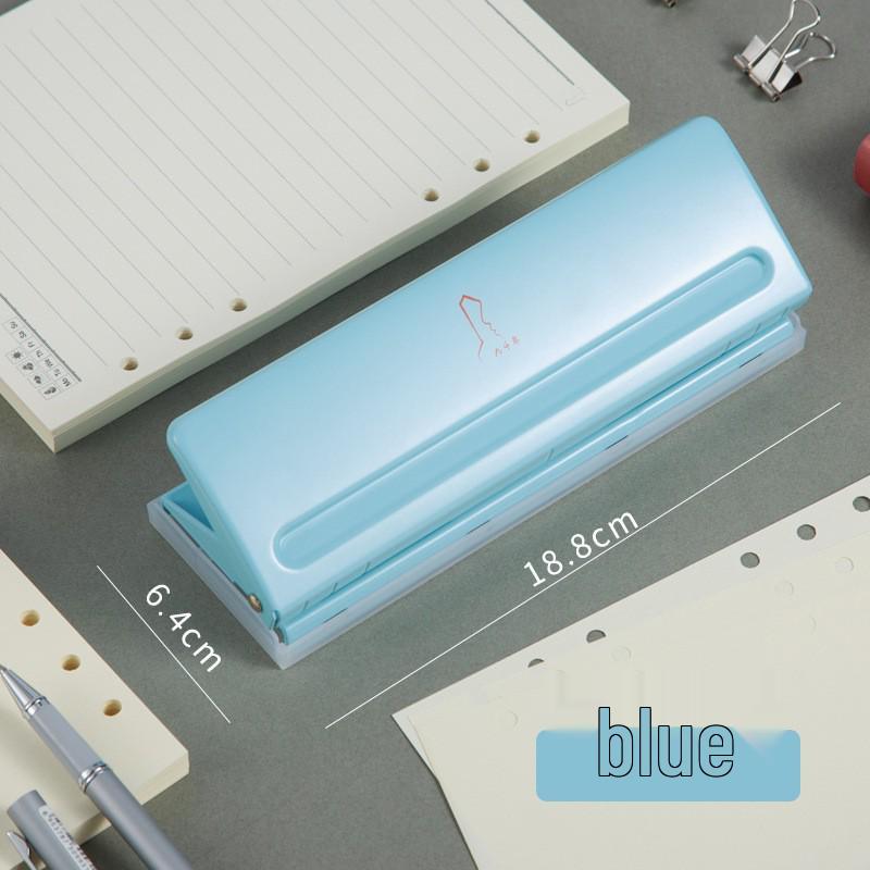 

6-Hole Adjustable A5 Loose-Leaf Notebook Puncher синий