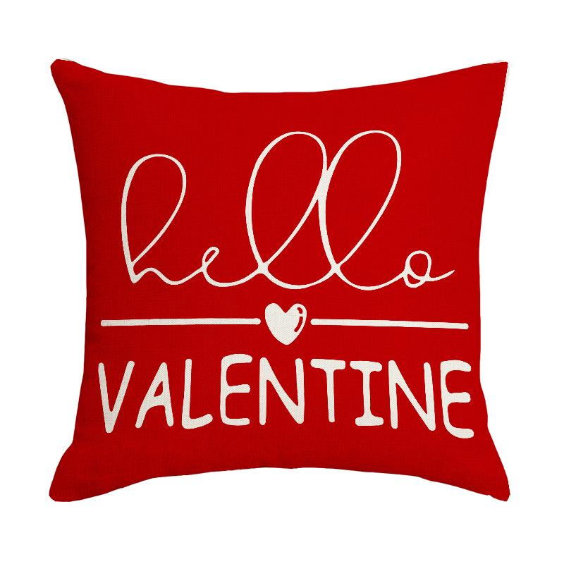 Pillow Valentine's Day Pillow Case Red Love Bedside Pillow Sofa Cushion