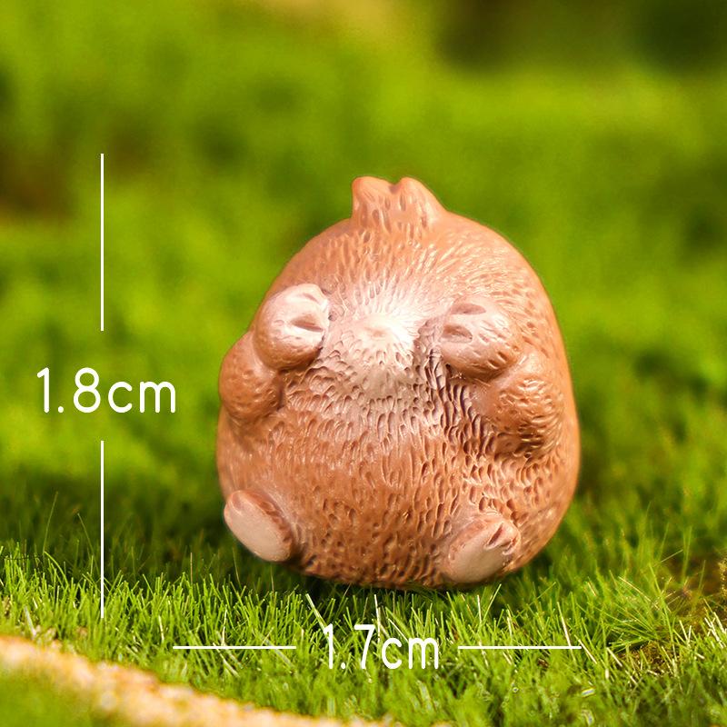 Niedliche und bezaubernde kleine Murmeltier Gartenlandschaft Dekoration Puppenhaus Büro Schreibtisch Ornament