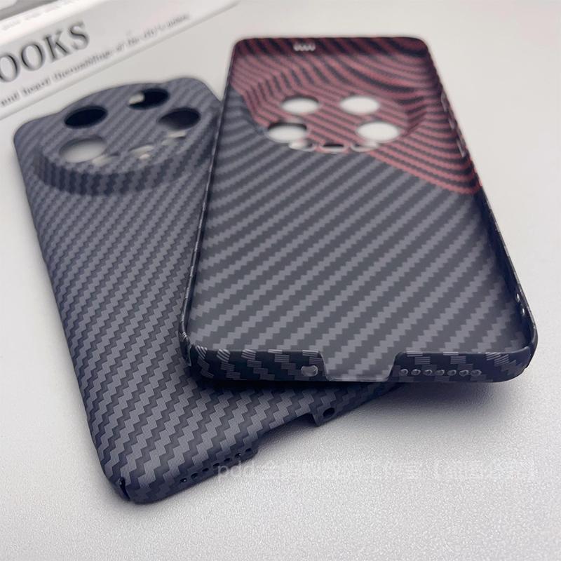 Cover For Xiaomi 14 Ultra Case PC Carbon Fiber Texture Pattern Matte Hard Phone Case For Xiaomi Mi 14Ultra 5G Slim Thin Bumper
