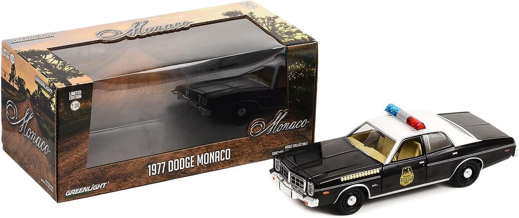 Miniature Car American Car 1/24 Dodge Monaco Hatchapee Police Car GREENLIGHT DODGE MONACO HATCHAPEE POLICE 1977