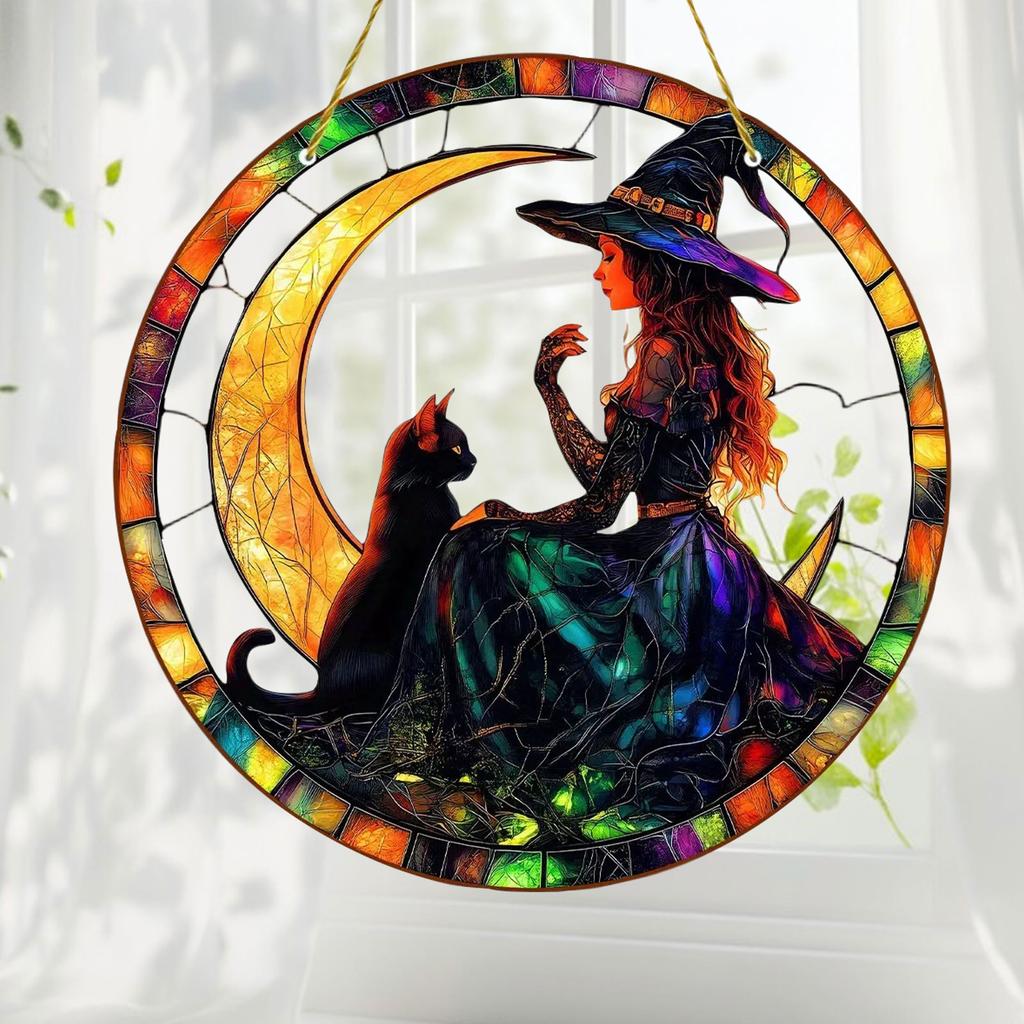 2D Flat Acrylic,Decorative Light Catcher Window Pendant Gift, Interesting Home Decoration Lighting Pendant