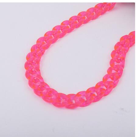 Cadena de Gafas Acrílica Mate de Moda para Mujer Cordón Soporte Cadena para Gafas de Lectura Cadena para Colgar Gafas en el Cuello Correa Cuerda