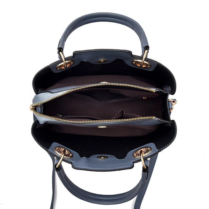 Handbag texture large capacity women's bag embossed design single shoulder oblique span bag