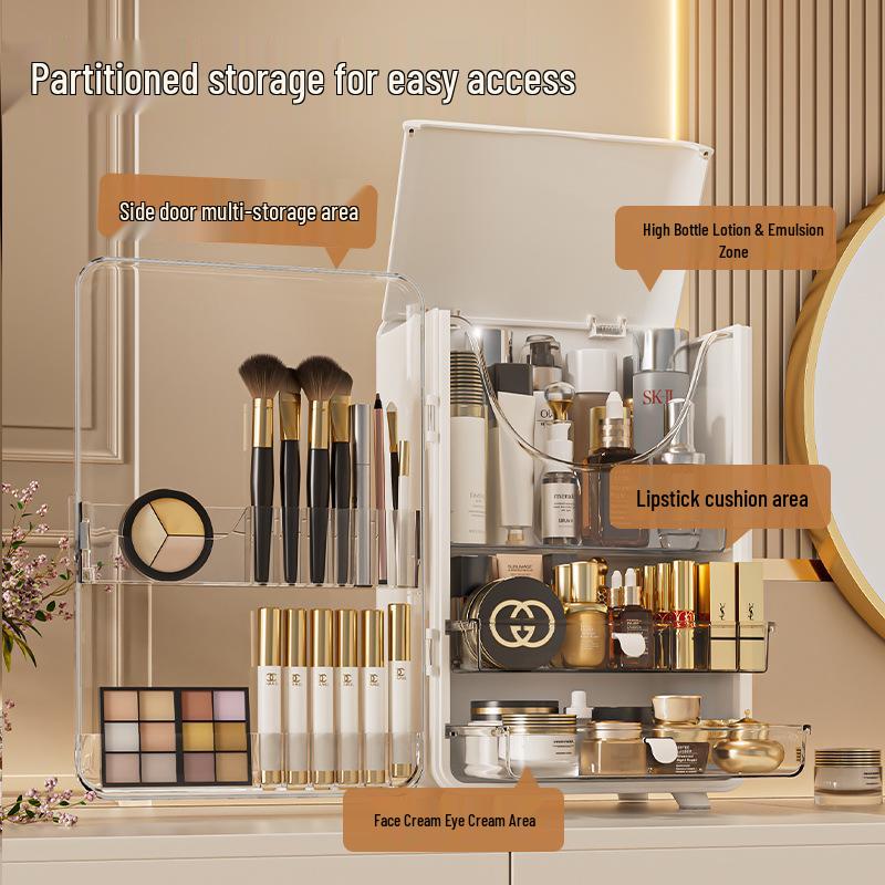 Scatola per Trucco Rossetto Haixing Antipolvere: Contenitore cosmetico in plastica di alta gamma per scrivania