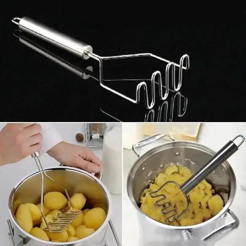1 Pcs High Quality Stainless Steel Wave-shaped Pressed Mashed Potatoes Kitchen Tools