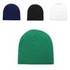 Trendy Fall Knitted Cap With No Brim And Warm Polyester Material For Outdoor Activities